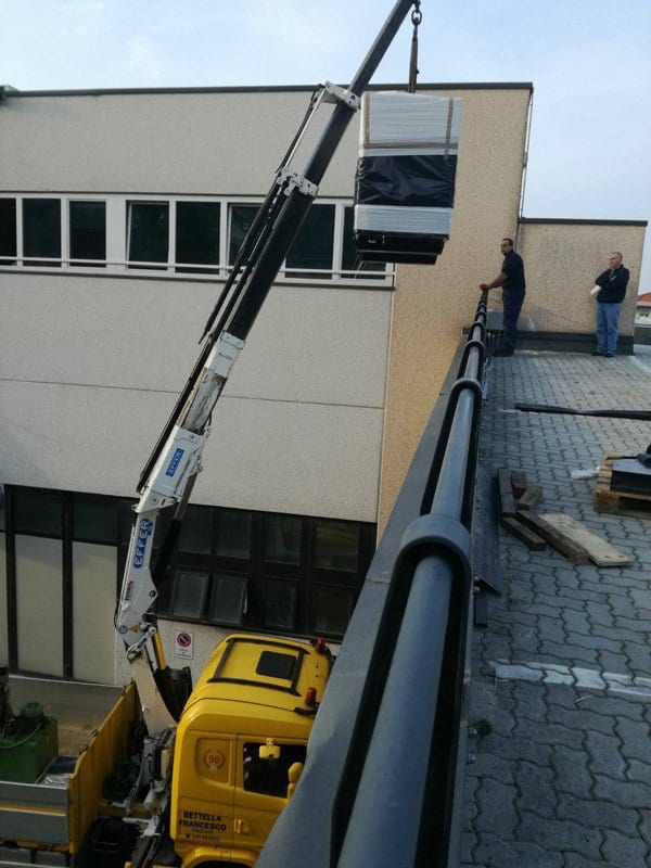 lavori in quota con autogru padova